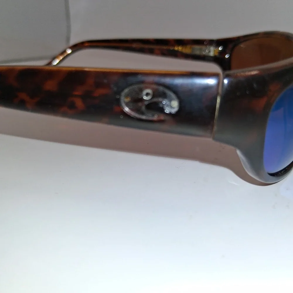 Costa Del Mar Tortoiseshell Frame Sunglasses Triple Tail